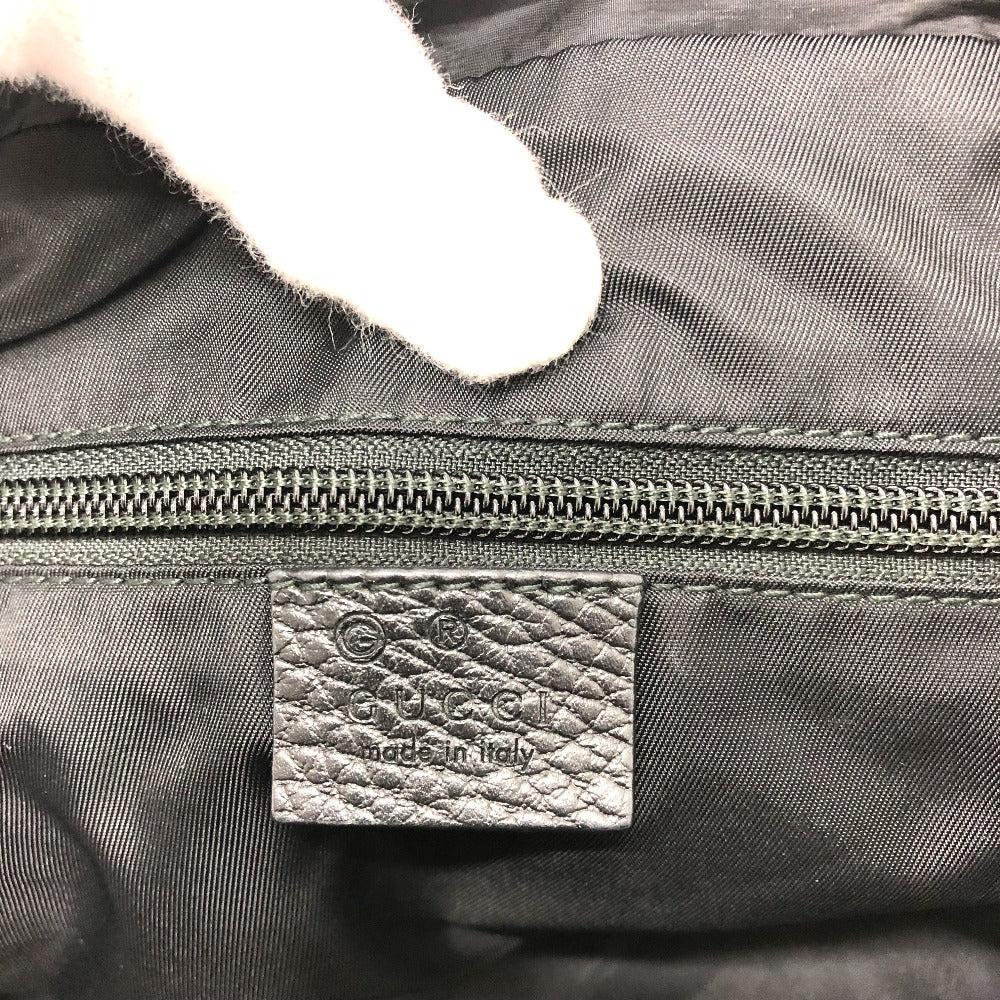 GUCCI Tote Bag 510332 Nylon / leather black GG Guccisima mens Used