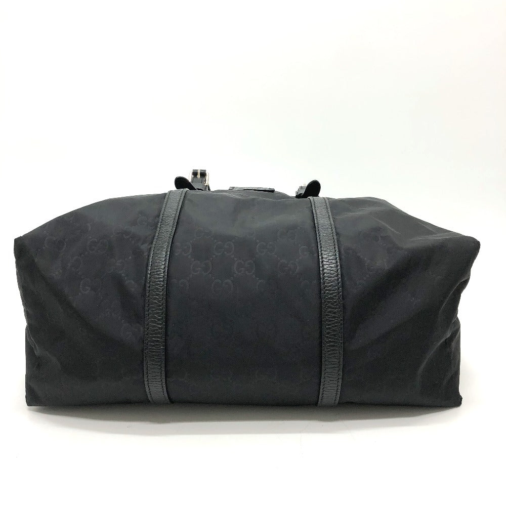 GUCCI Tote Bag 510332 Nylon / leather black GG Guccisima mens Used