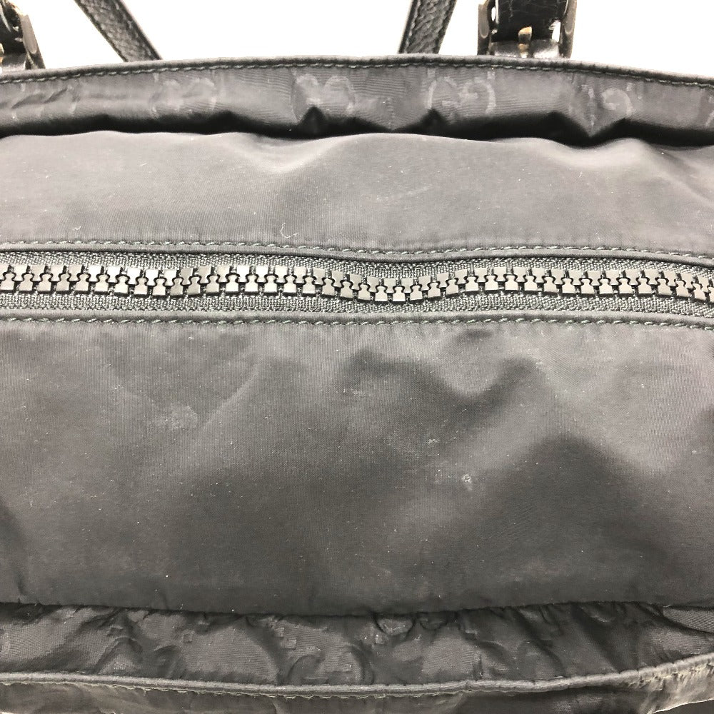 GUCCI Tote Bag 510332 Nylon / leather black GG Guccisima mens Used