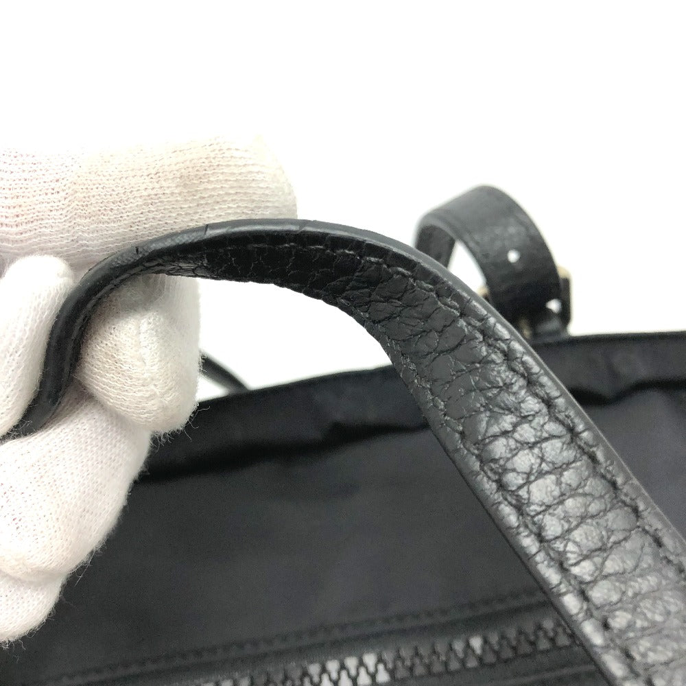 GUCCI Tote Bag 510332 Nylon / leather black GG Guccisima mens Used