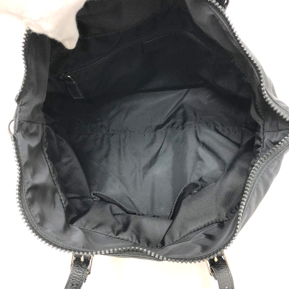 GUCCI Tote Bag 510332 Nylon / leather black GG Guccisima mens Used