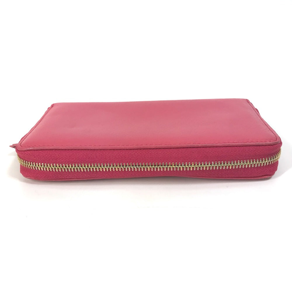 GUCCI Long Wallet Purse 308280 leather Red Interlocking G Women Used
