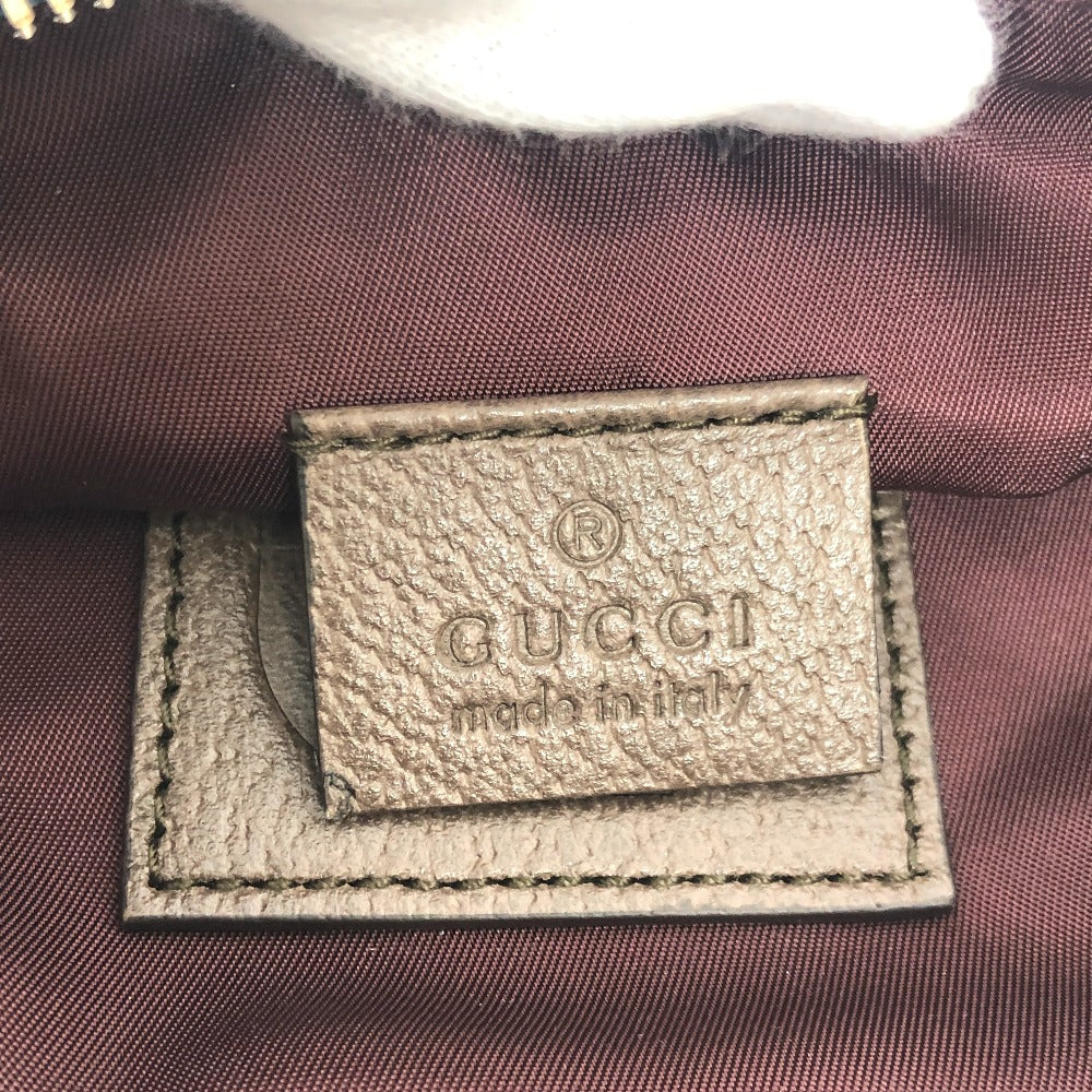 GUCCI Sling bag 650299 Nylon Brown THE NORTH FACE collaboration waist pouch Women Used