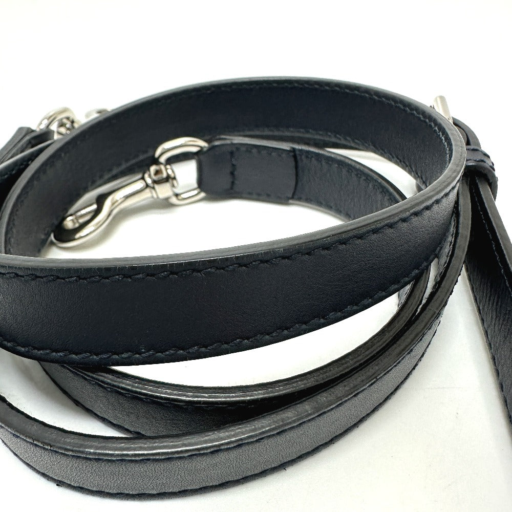 GUCCI Shoulder Bag 473882 leather Navy Guccisima GG mens Secondhand