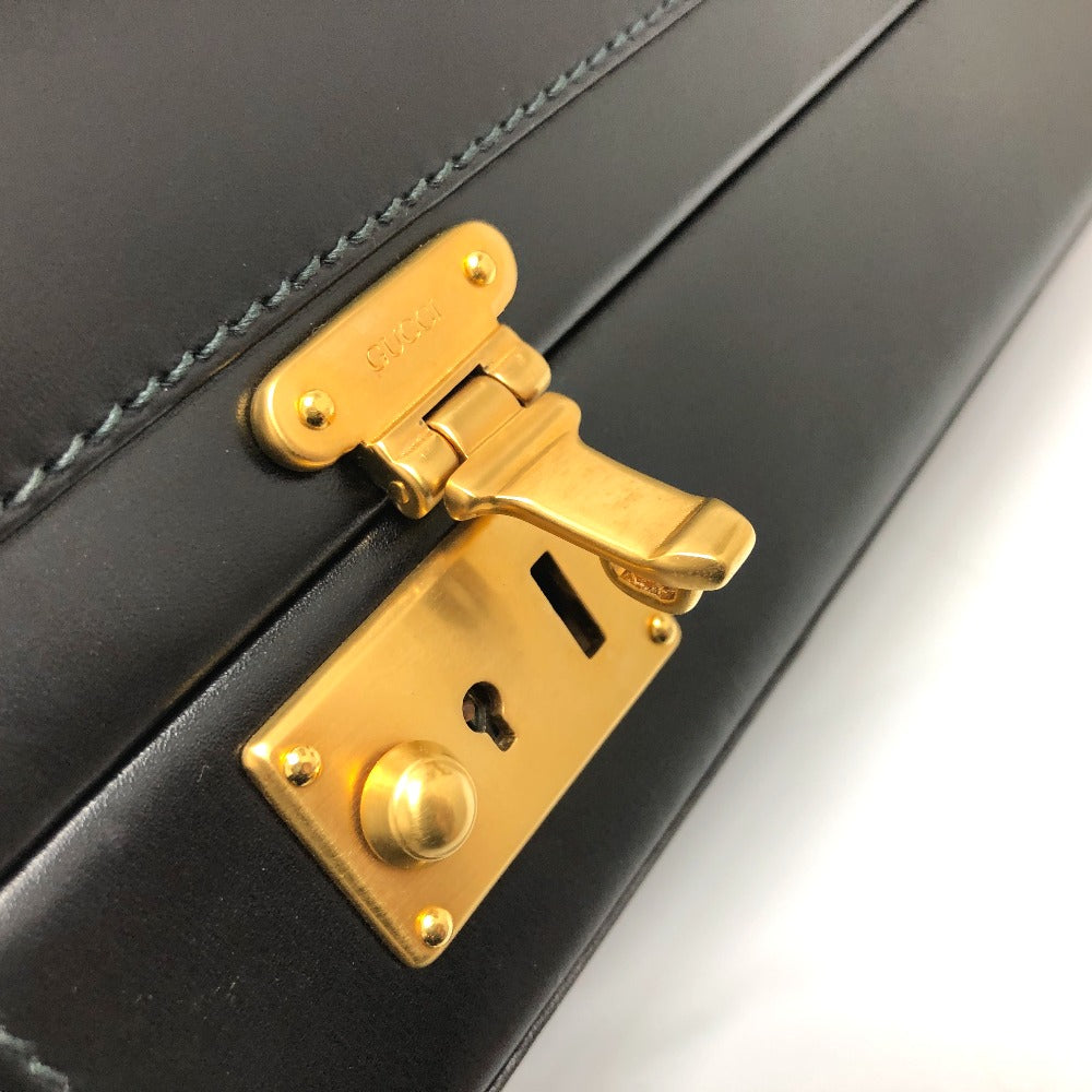 GUCCI Handbag 110 0218 leather black old gucci purse Women Used