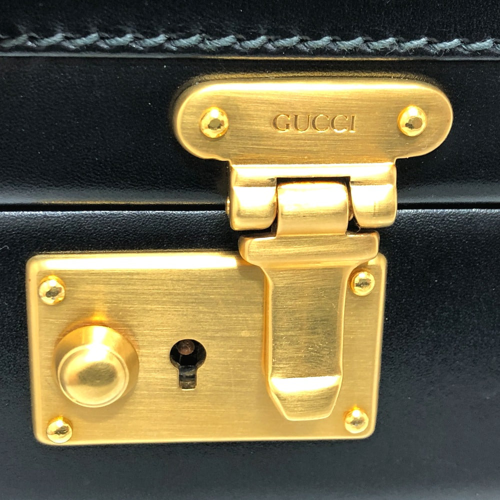 GUCCI Handbag 110 0218 leather black old gucci purse Women Used