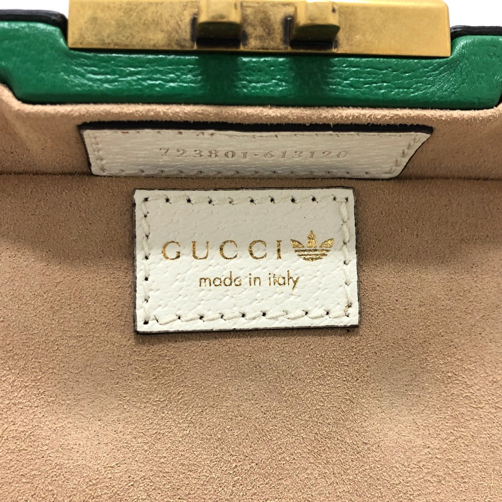 GUCCI Handbag 723801 leather green logo golf ball case Women Used