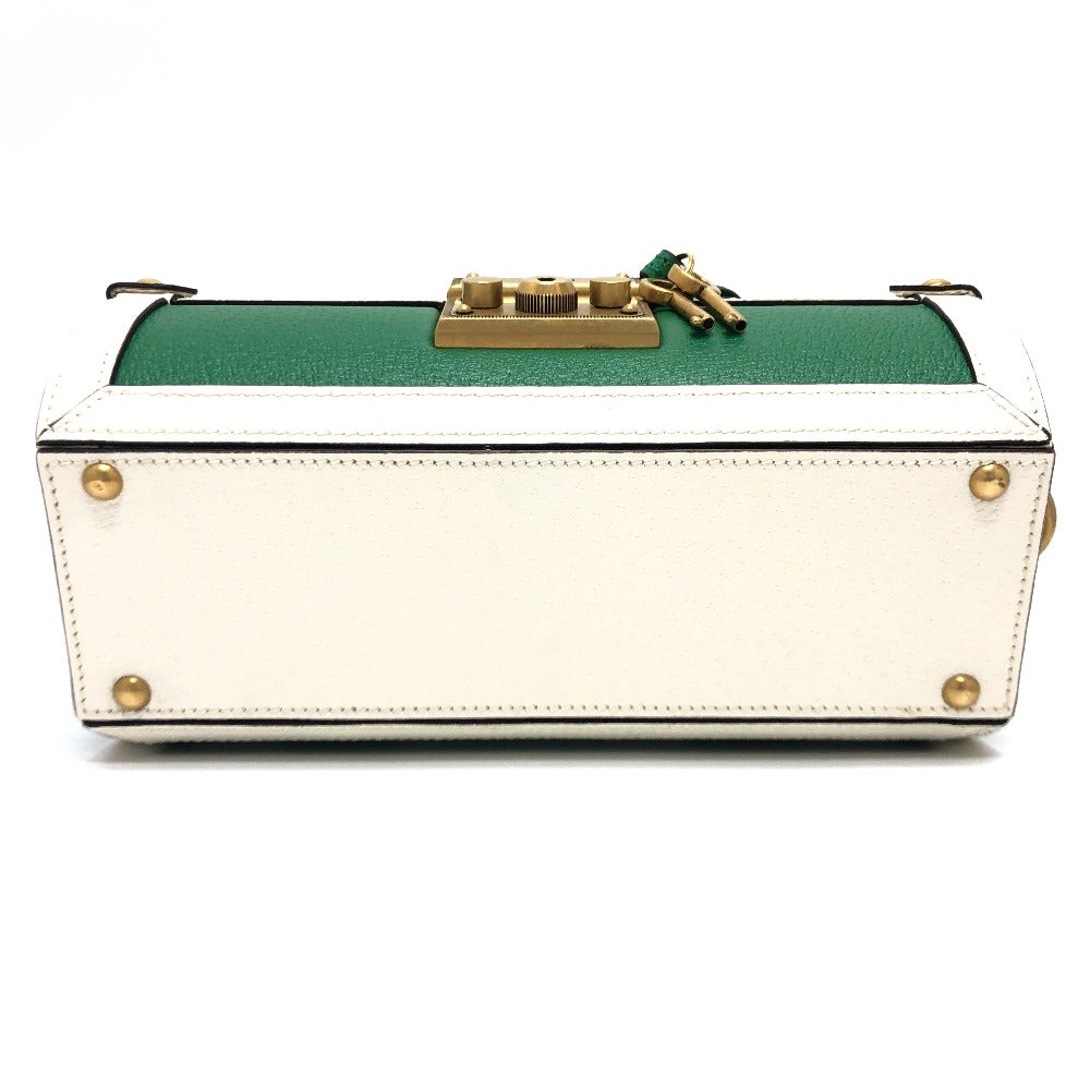 GUCCI Handbag 723801 leather green logo golf ball case Women Used