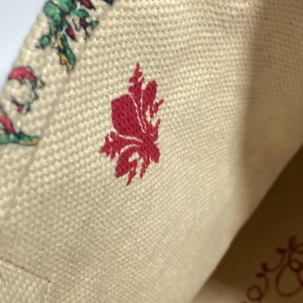 GUCCI Tote Bag canvas beige GARDEN Women Used