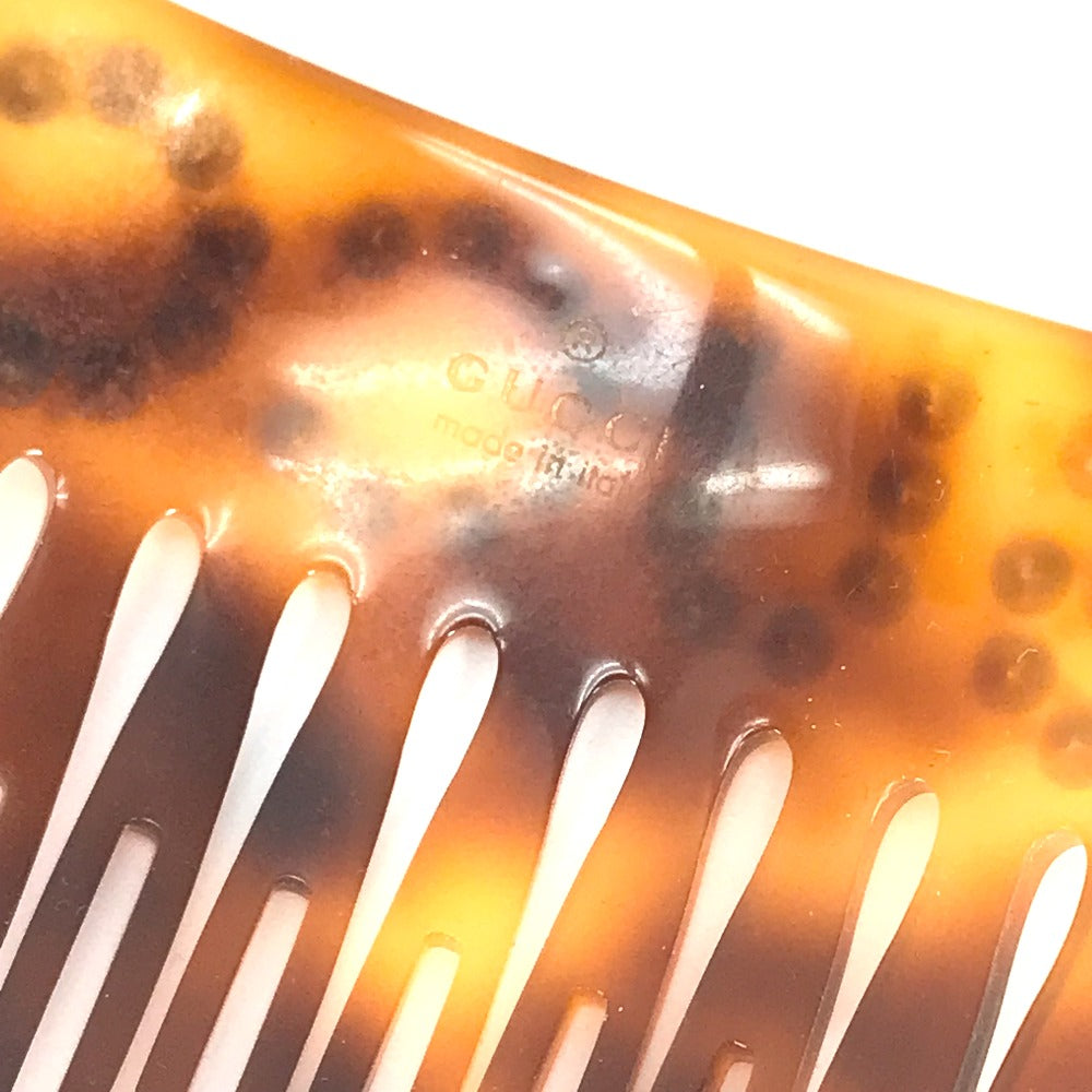 GUCCI Other accessories 503957 plastic Brown Rhinestone GG hair comb comb