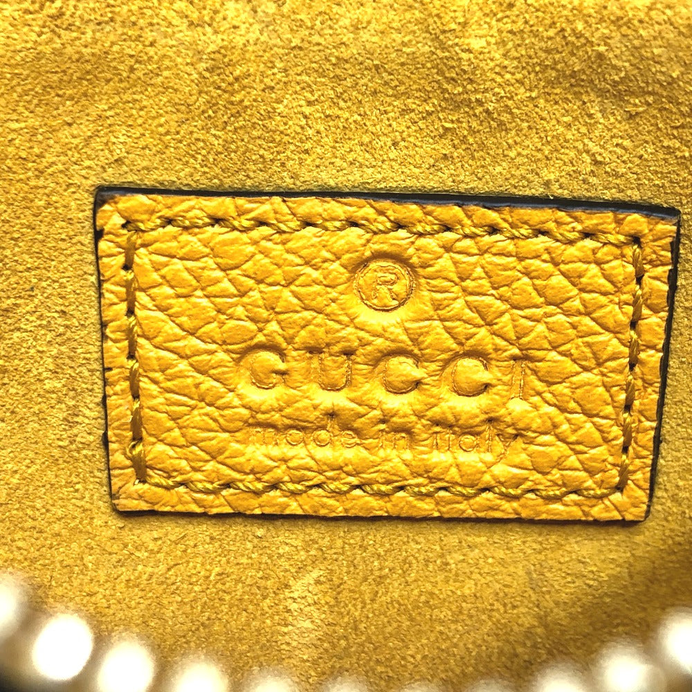 GUCCI Coin case 725550 leather yellow logo fragment case mens Used