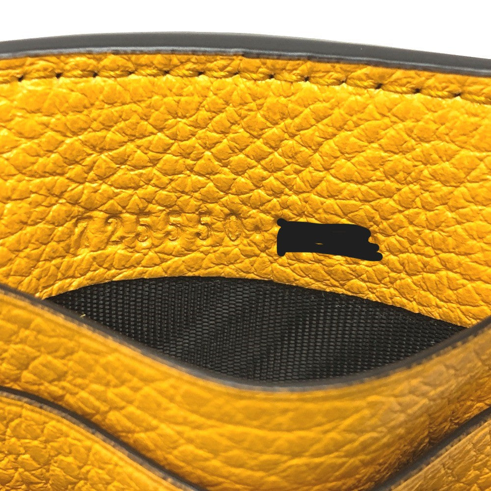 GUCCI Coin case 725550 leather yellow logo fragment case mens Used