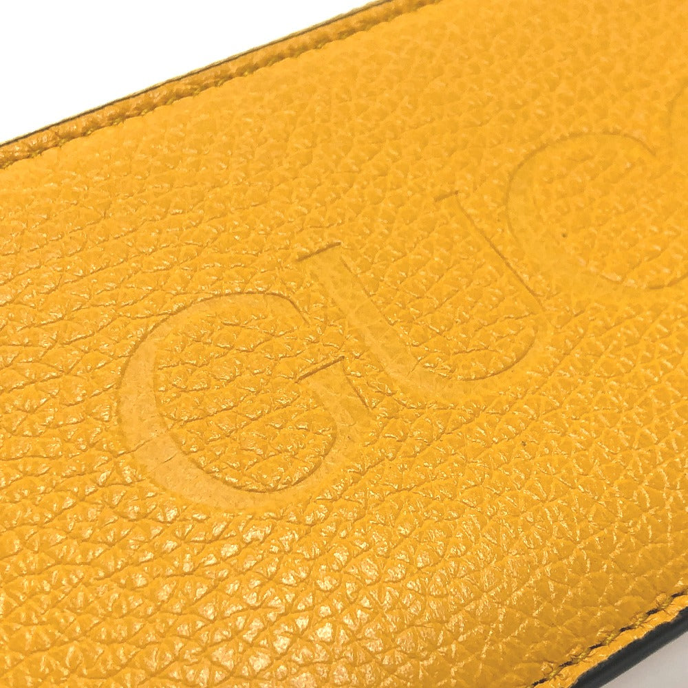 GUCCI Coin case 725550 leather yellow logo fragment case mens Used