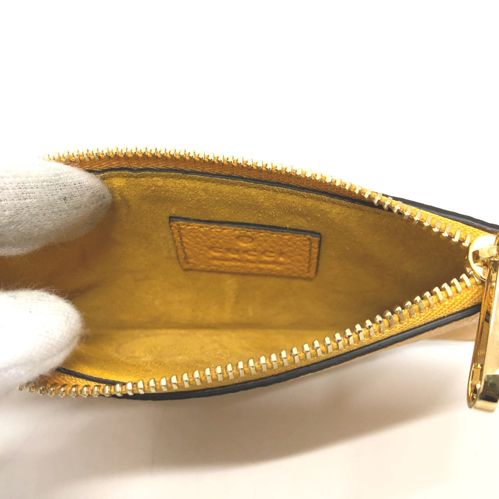 GUCCI Coin case 725550 leather yellow logo fragment case mens Used