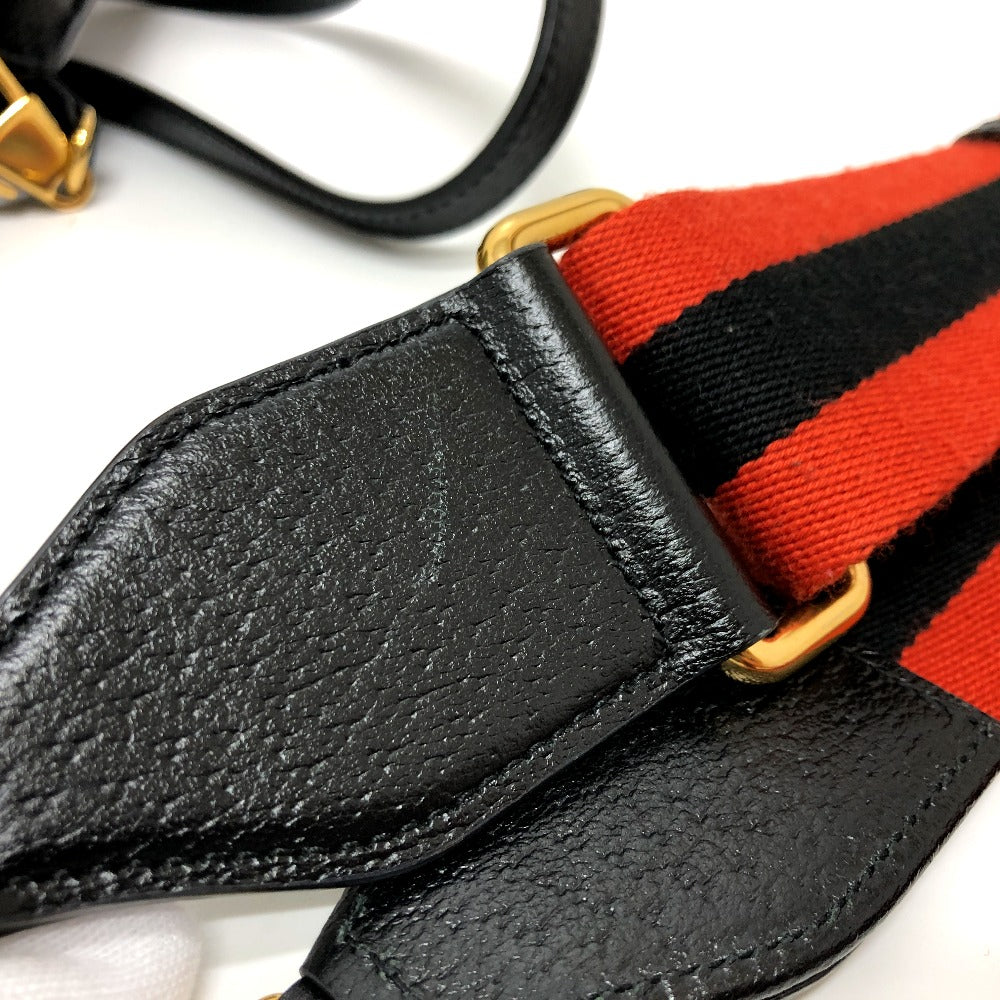 GUCCI Handbag 655661 leather black Diana Mini Bamboo Women Used
