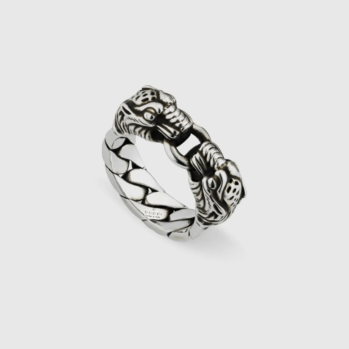 Gucci Tiger Head Ring in Sterling Silver