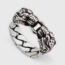 Gucci Tiger Head Ring in Sterling Silver