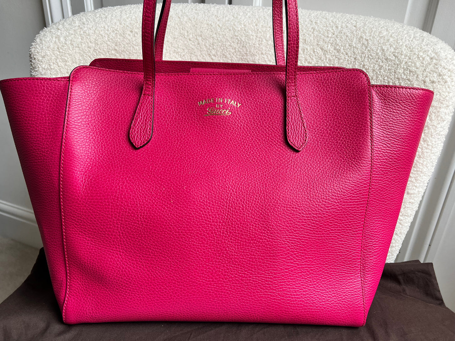 Gucci Pink Swing Tote