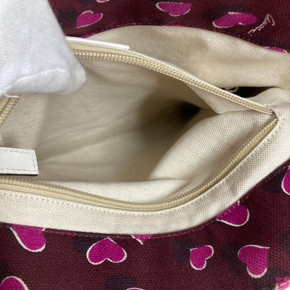 GUCCI Tote Bag 282489 Canvas / leather purple heart Women Used