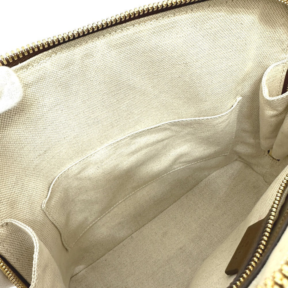 GUCCI Handbag 621220 GG Supreme Canvas Brown Horsebit Women Used