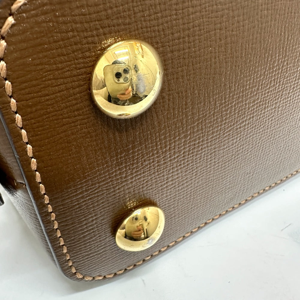 GUCCI Handbag 621220 GG Supreme Canvas Brown Horsebit Women Used