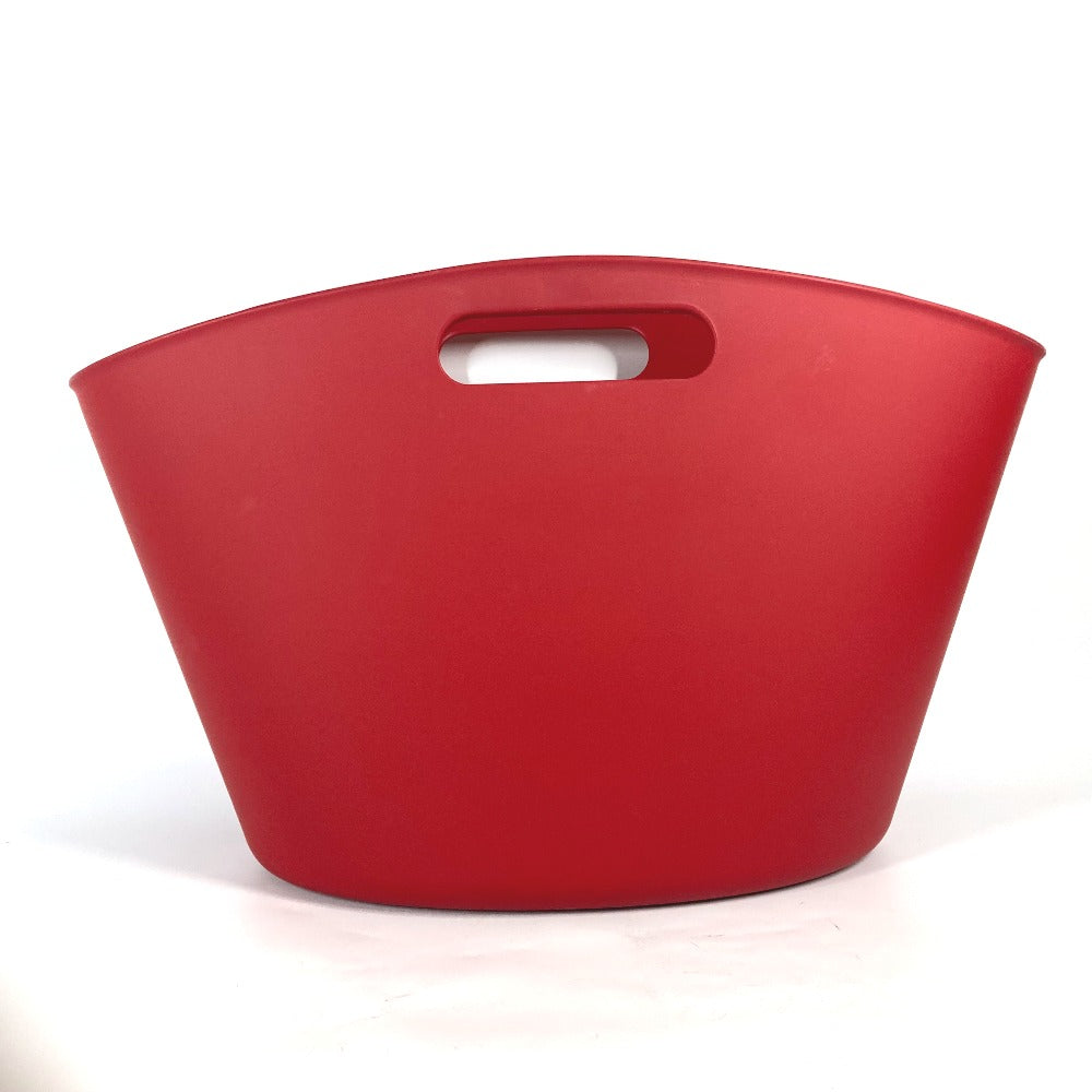GUCCI Handbag 511261 rubber Red Basket Bag Embossed logo Women Used