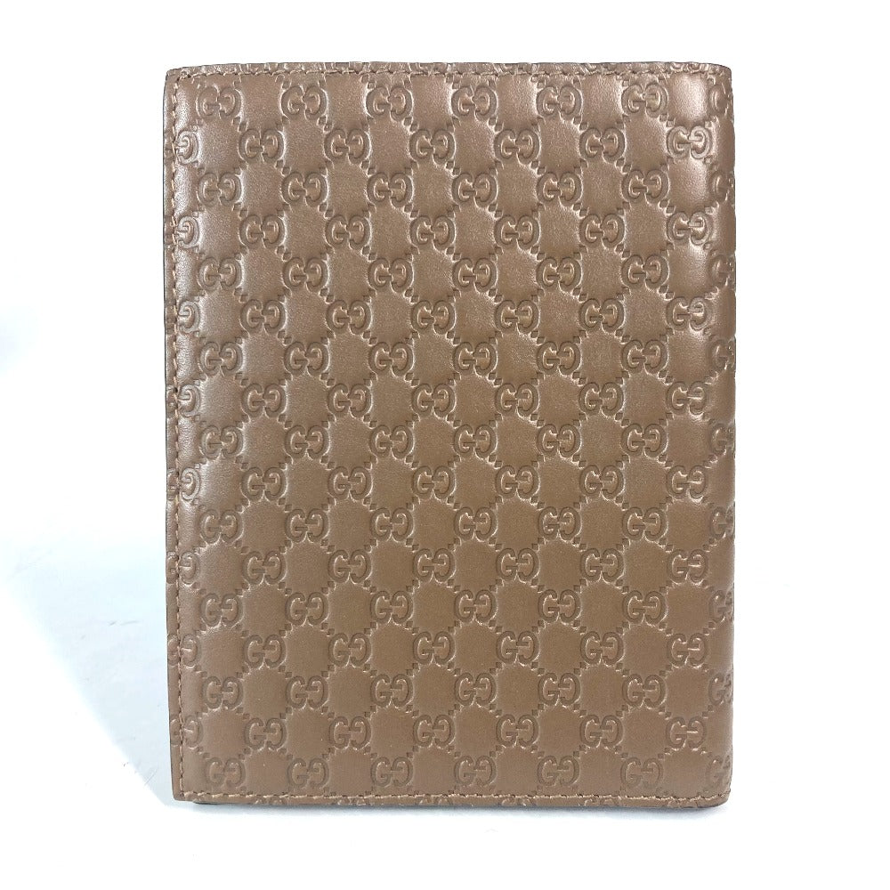 GUCCI passport case 346079 leather Brown Guccissima logo