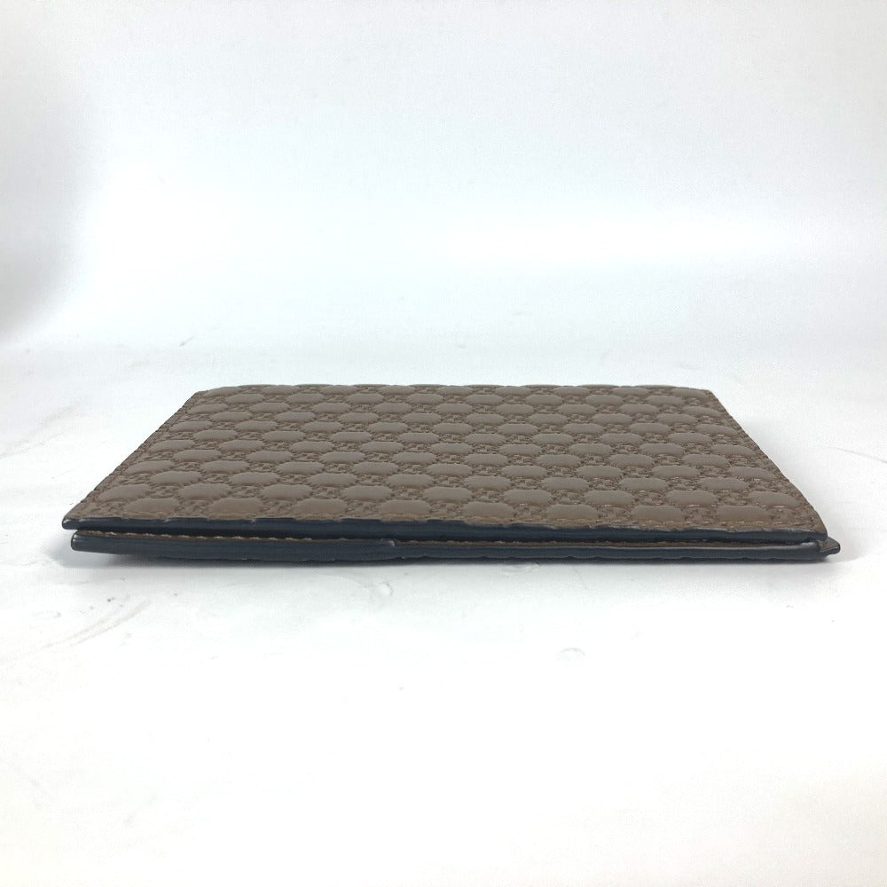 GUCCI passport case 346079 leather Brown Guccissima logo