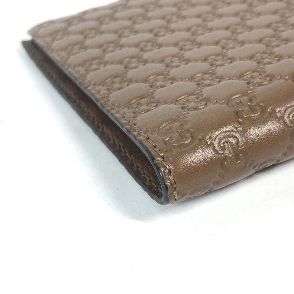 GUCCI passport case 346079 leather Brown Guccissima logo