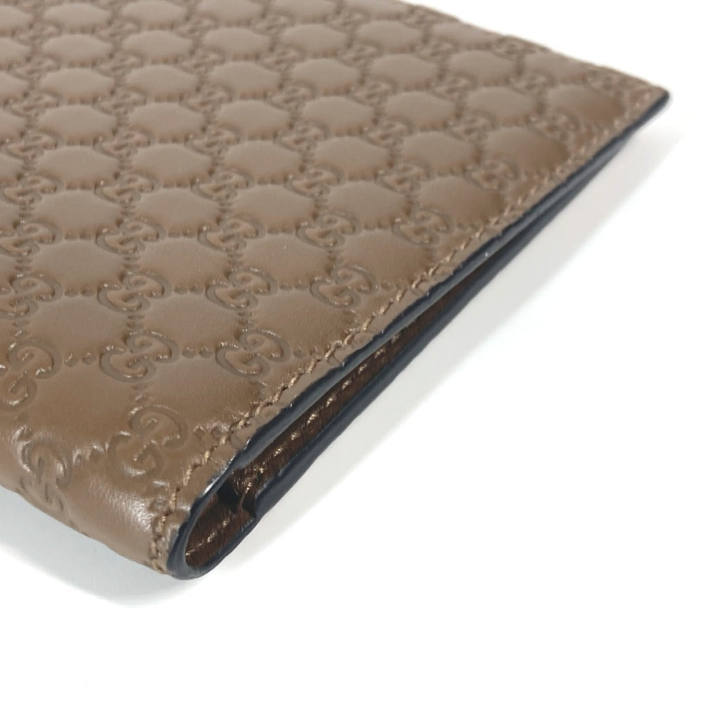 GUCCI passport case 346079 leather Brown Guccissima logo