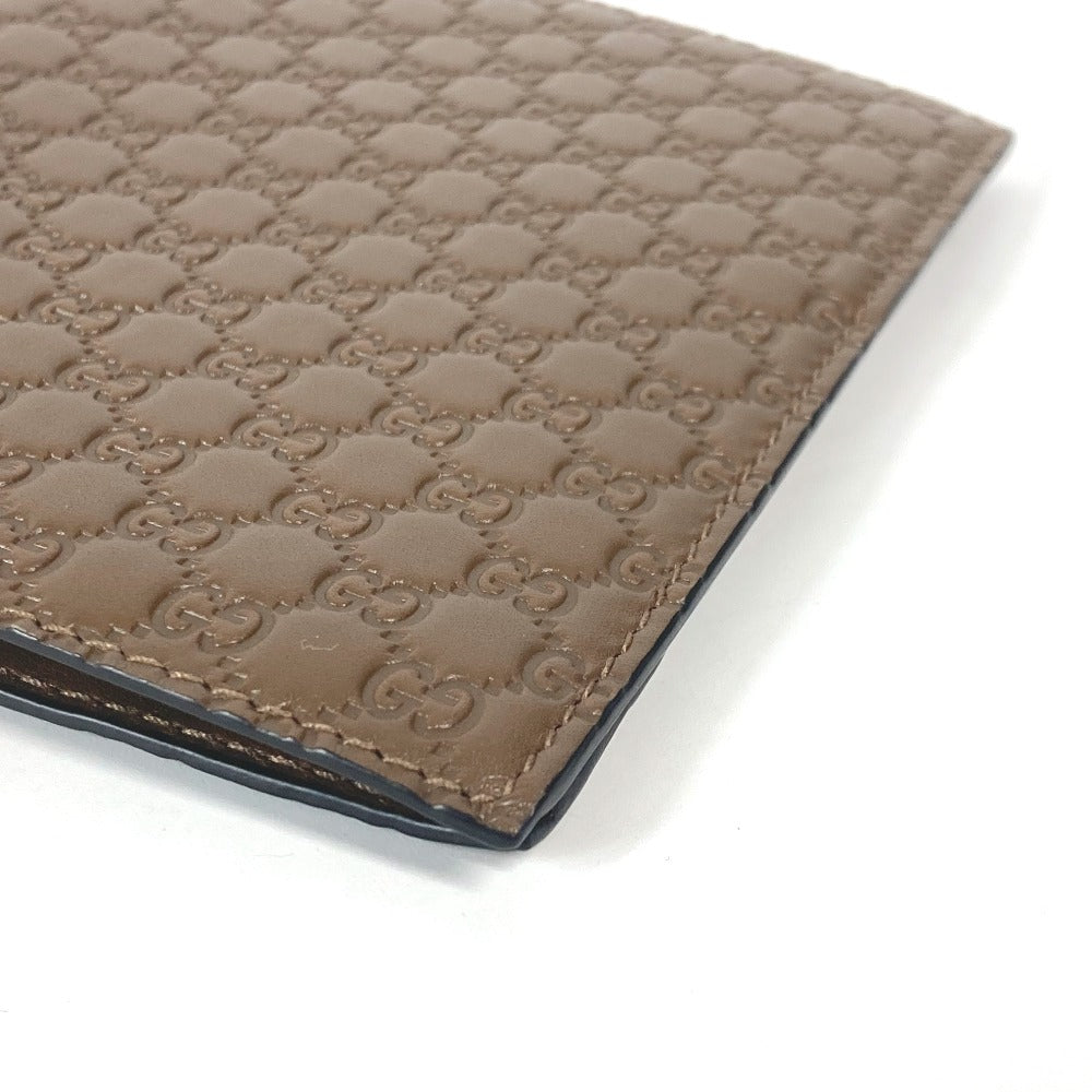 GUCCI passport case 346079 leather Brown Guccissima logo
