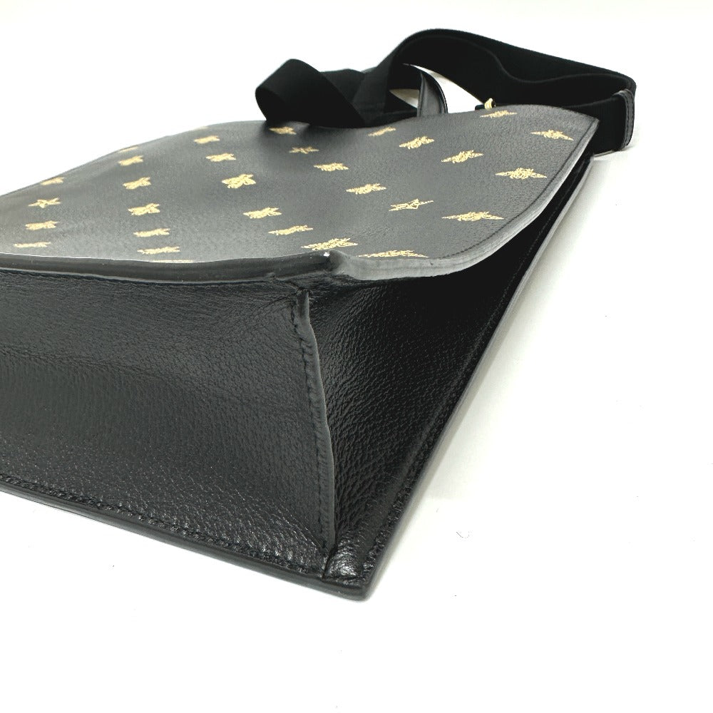 GUCCI Tote Bag 495444 leather black Bee & Star