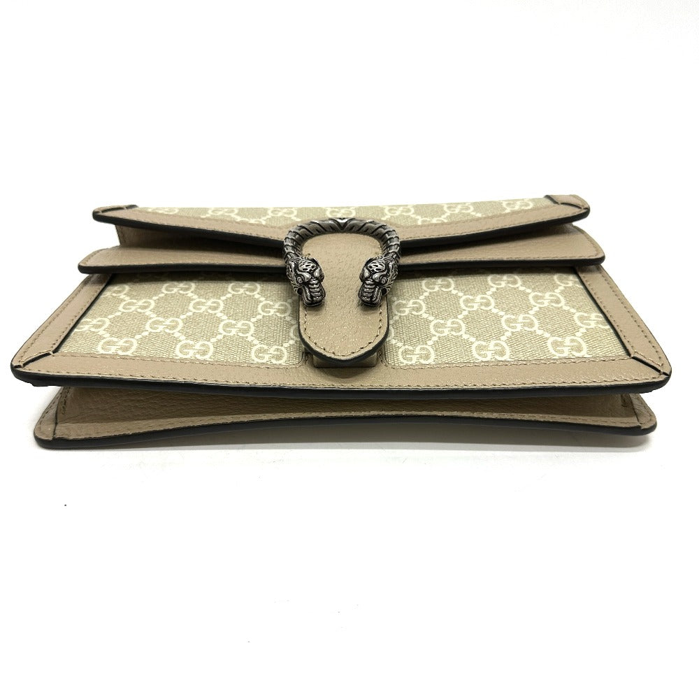 GUCCI Shoulder Bag 499623 GG Supreme Canvas beige GG Dionysus