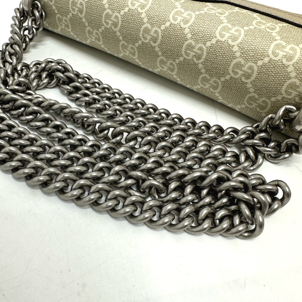 GUCCI Shoulder Bag 499623 GG Supreme Canvas beige GG Dionysus
