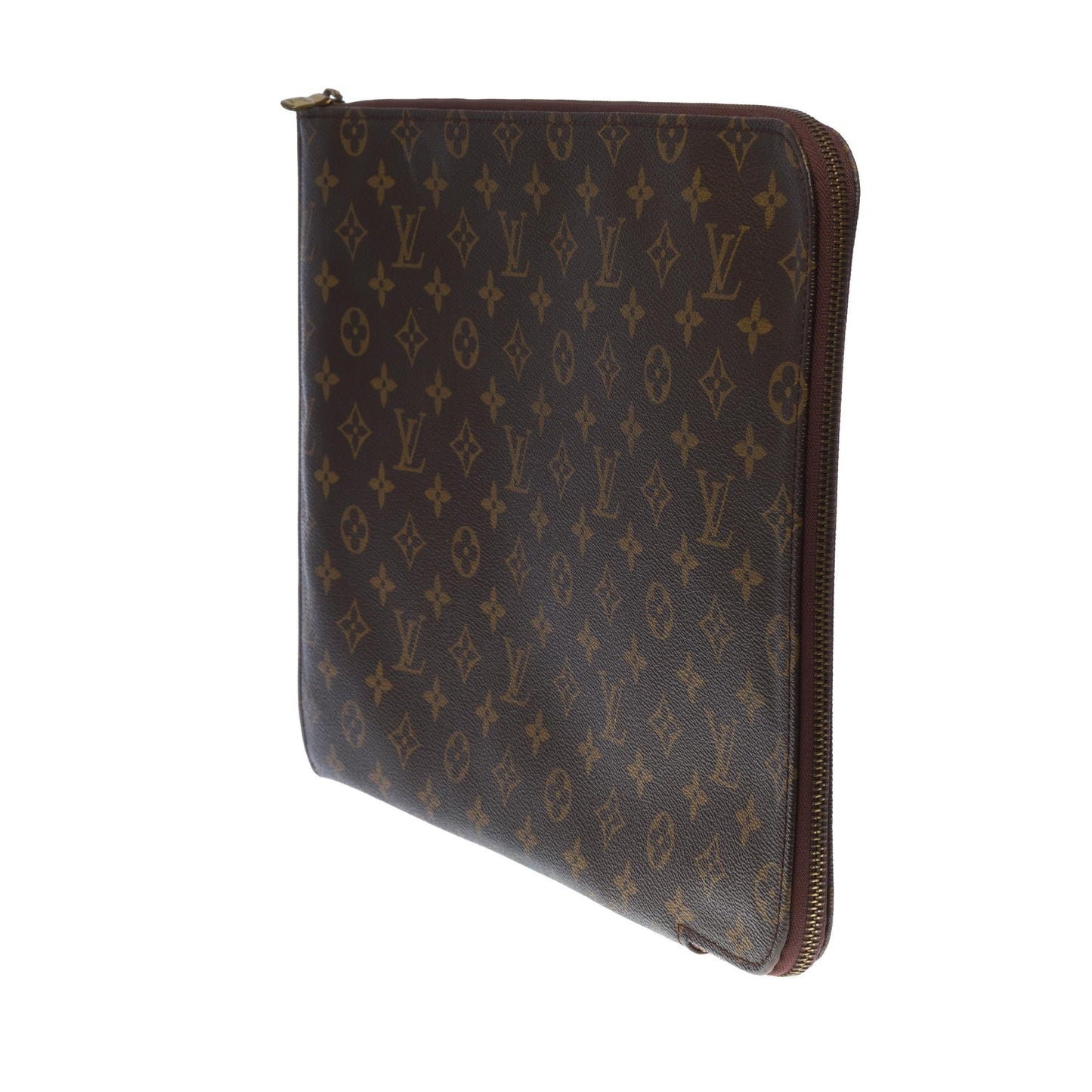 LOUIS VUITTON document holder in brown monogram canvas