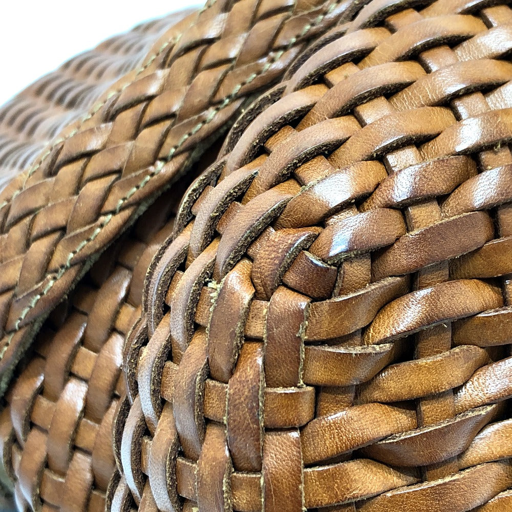 GUCCI Shoulder Bag Bamboo Brown Braided bamboo Women Used