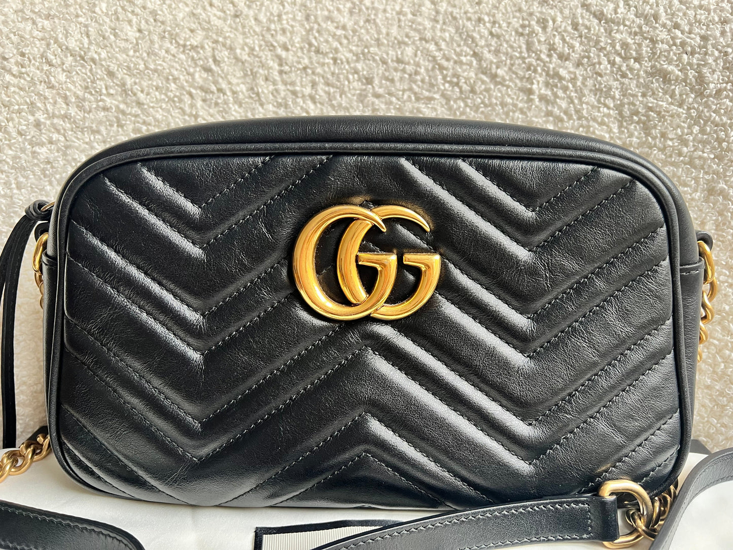 Gucci GG Black Marmont Small Shoulder Bag (RRP £1440)