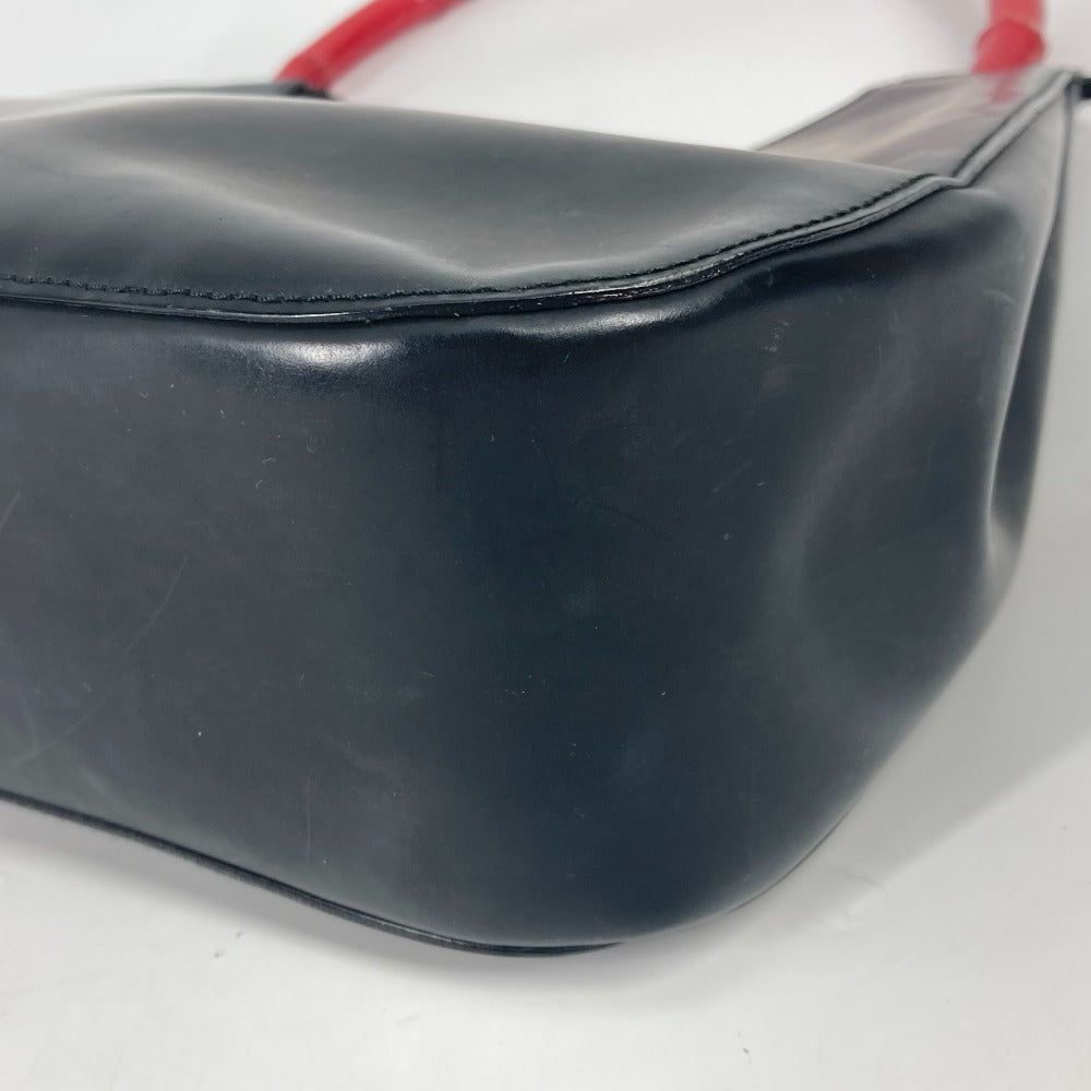 GUCCI Handbag 001 3789 leather black vintage Bamboo Women Used