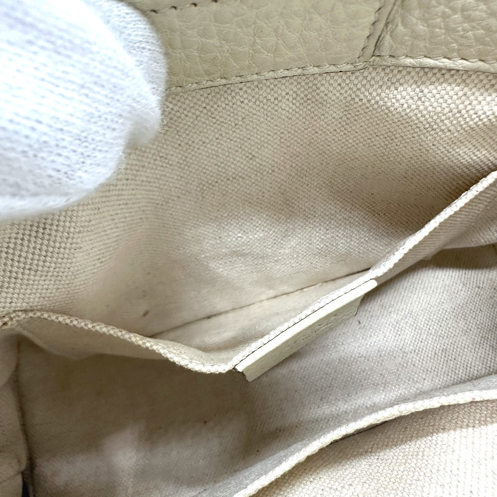 GUCCI Handbag 368823 leather white logo Women Used