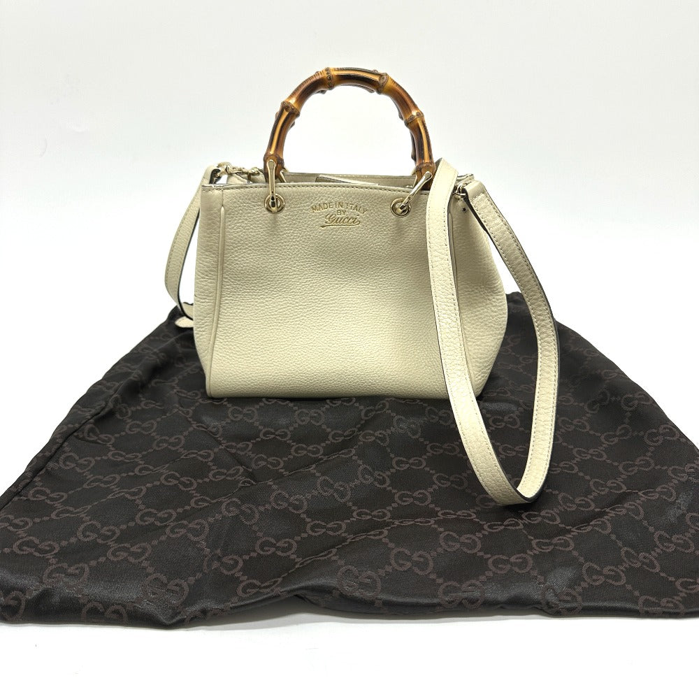 GUCCI Handbag 368823 leather white logo Women Used
