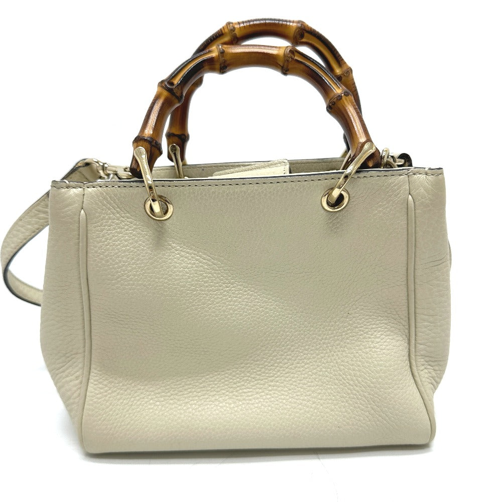 GUCCI Handbag 368823 leather white logo Women Used