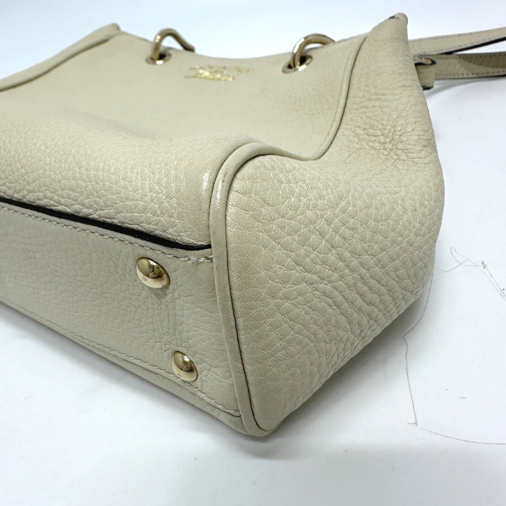 GUCCI Handbag 368823 leather white logo Women Used