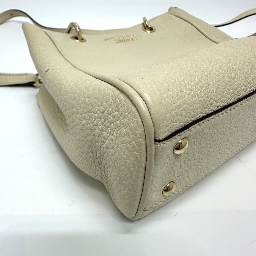GUCCI Handbag 368823 leather white logo Women Used