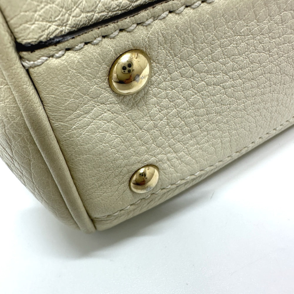 GUCCI Handbag 368823 leather white logo Women Used