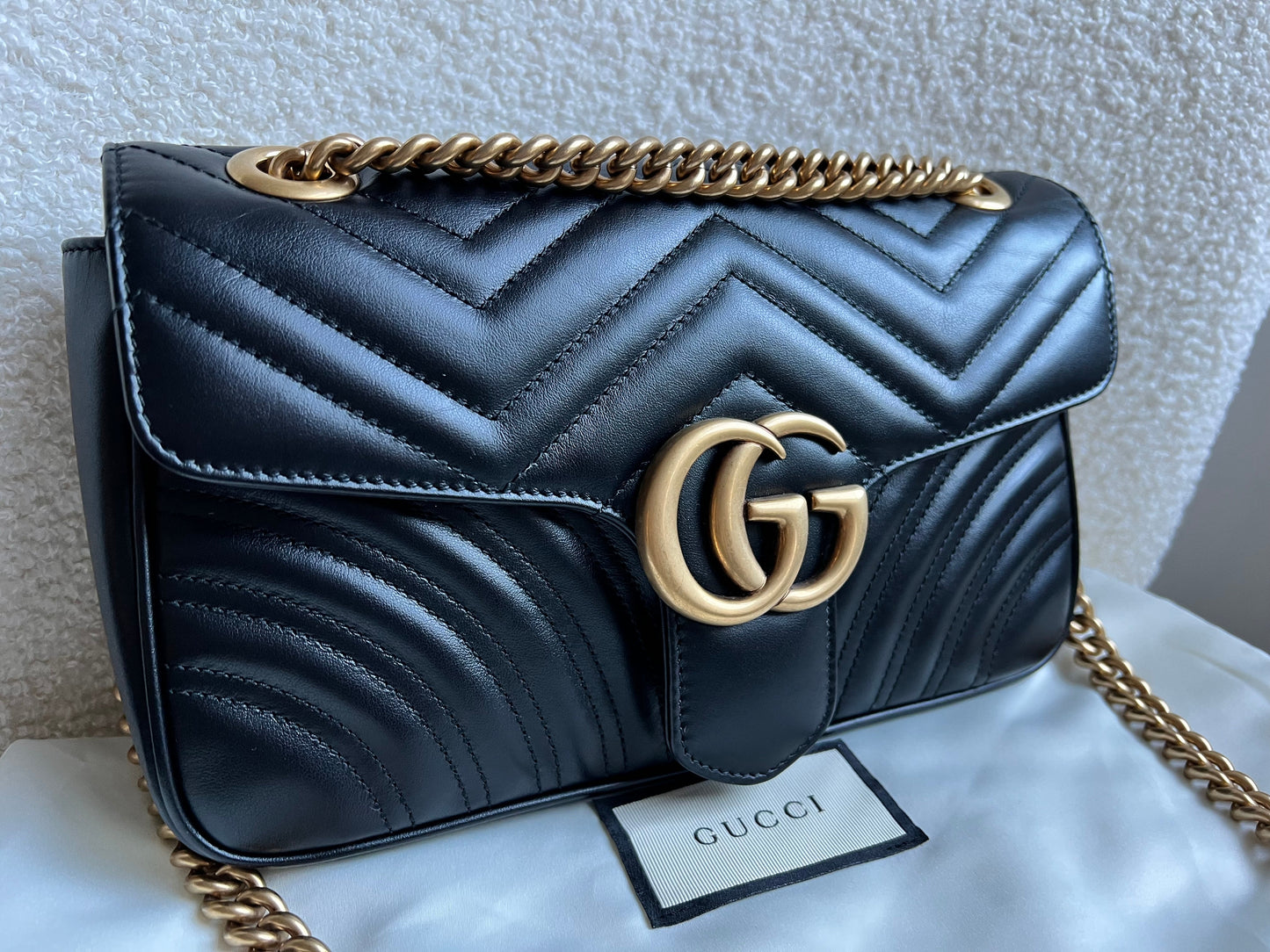 Gucci GG Black Marmont Small Shoulder Bag (RRP £2070)