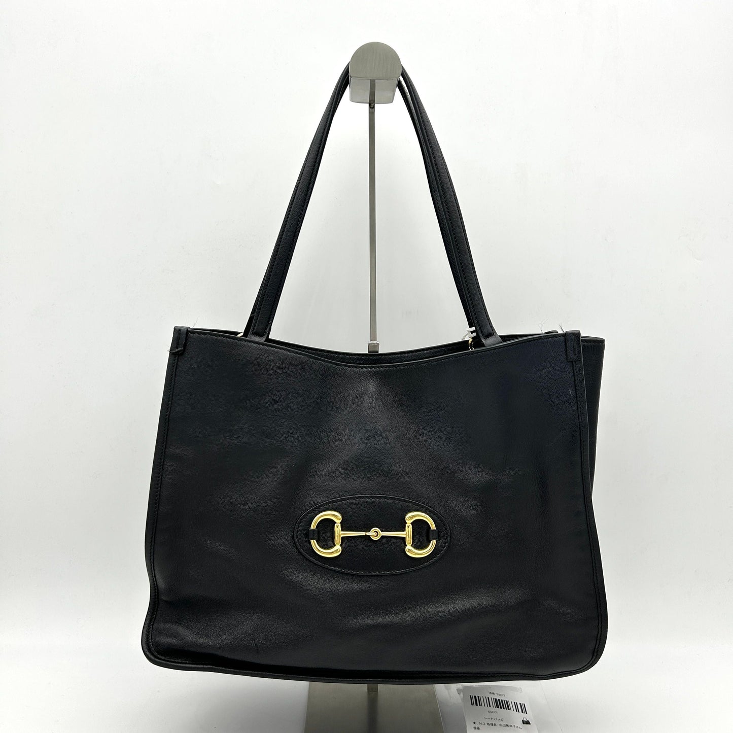 Gucci 1955 Horsebit Horsebit 19 Medium - Black Totes, Handbags LA39077