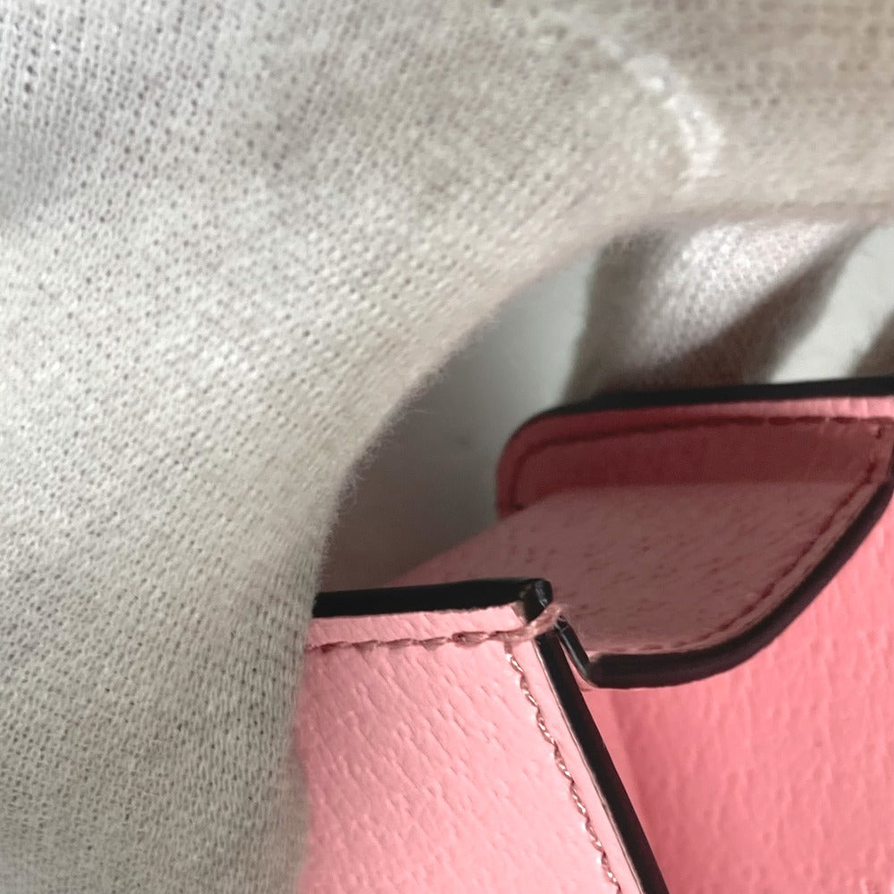 GUCCI key ring 692956 leather pink pet dog puppy dog Etiquette Bag Holder