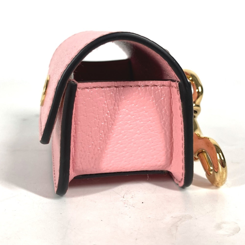 GUCCI key ring 692956 leather pink pet dog puppy dog Etiquette Bag Holder