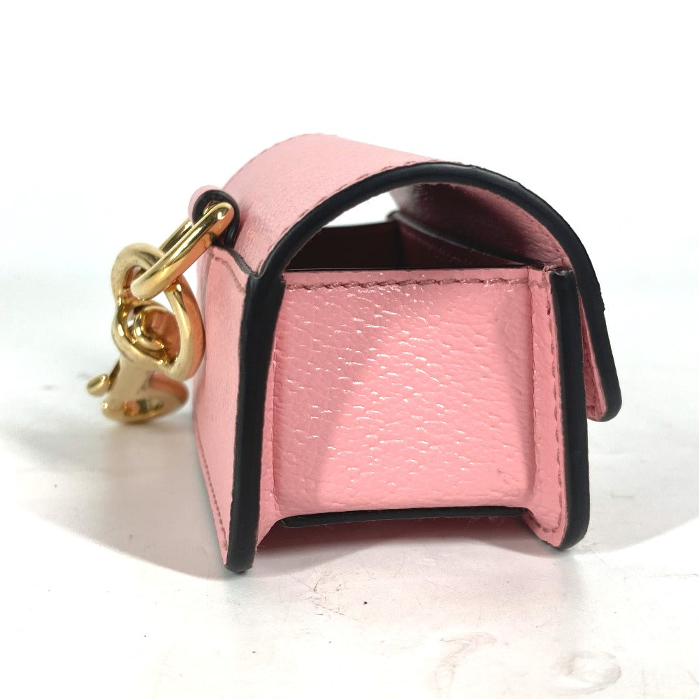 GUCCI key ring 692956 leather pink pet dog puppy dog Etiquette Bag Holder