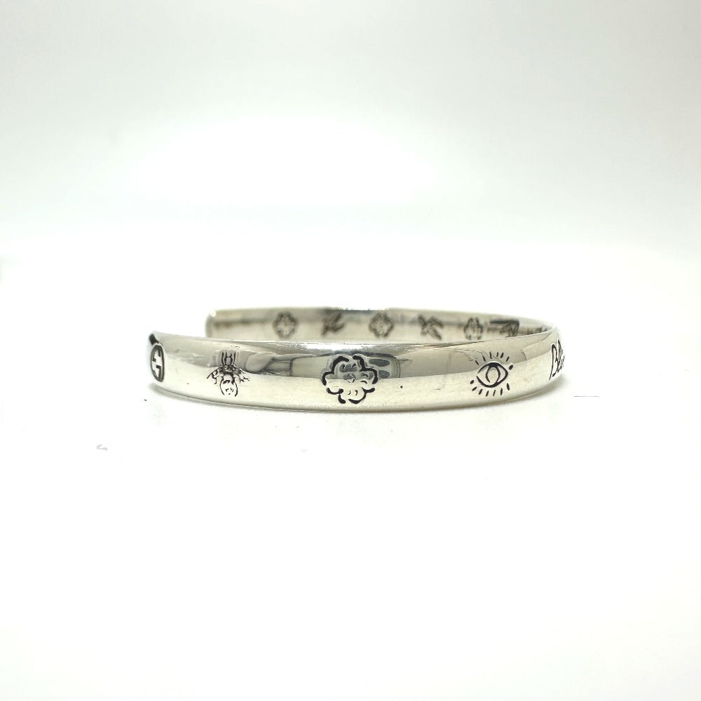GUCCI Bangle 454287 SV925 Silver Blind for love Women 17 Used